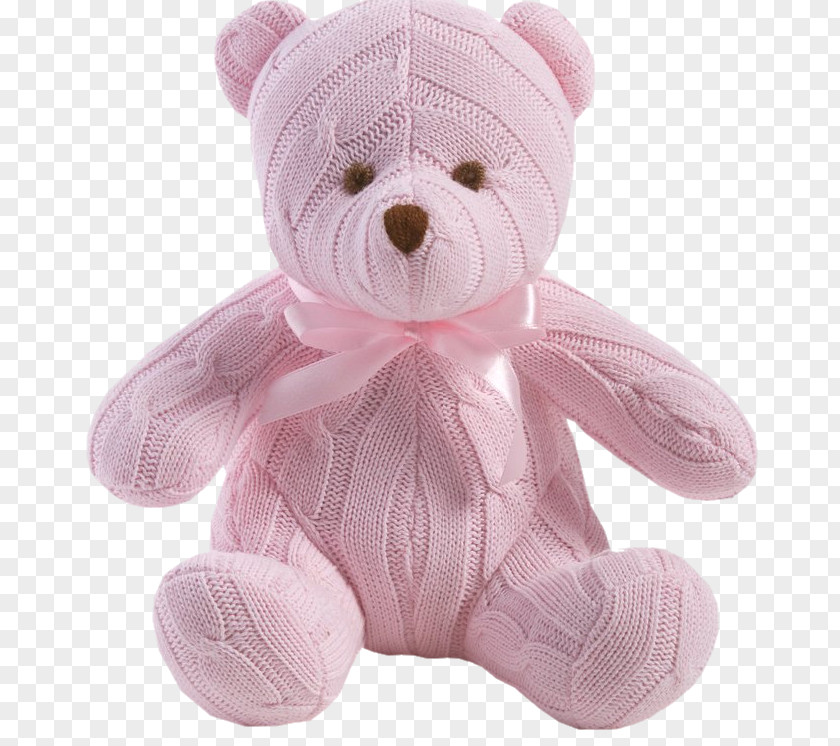 Teddy Bear Stuffed Toy Doll Knitting PNG bear toy Knitting, Pink clipart PNG