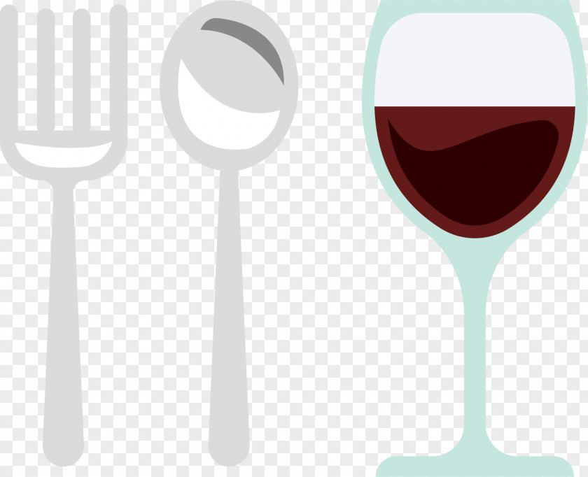 Blue Wine Tableware Brand Fork Spoon Font PNG