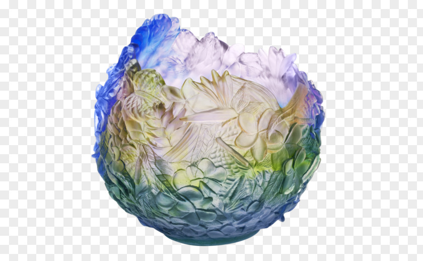 Fantasy Garden Vase Daum Floral Design Plate Flower PNG