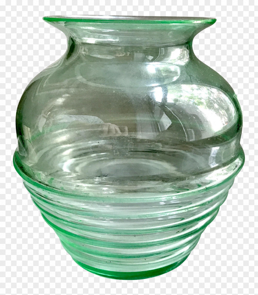 Glass Vase Ceramic Lid PNG