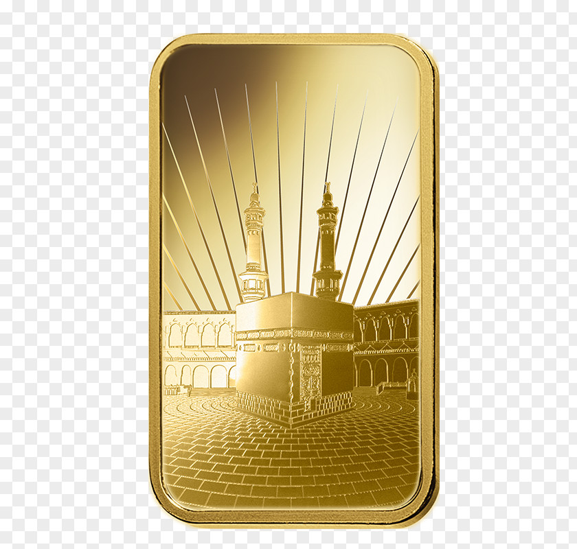 Gold Kaaba Bar PAMP Great Mosque Of Mecca PNG