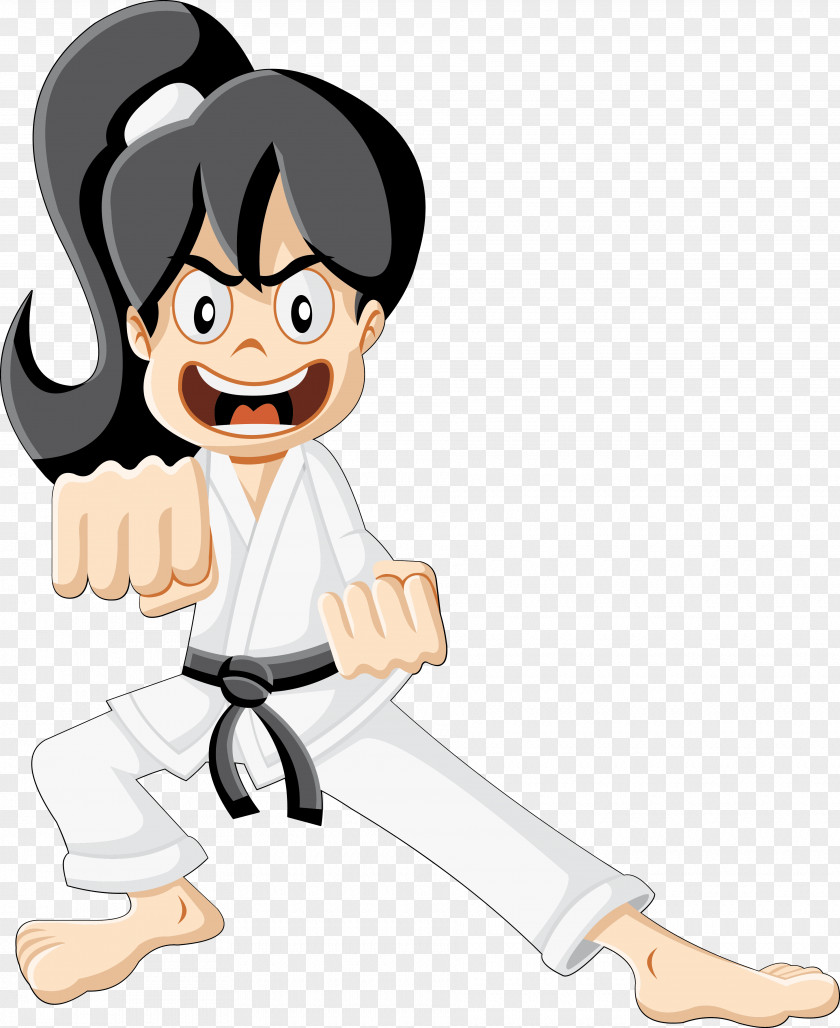Karate The Kid Martial Arts Cartoon PNG
