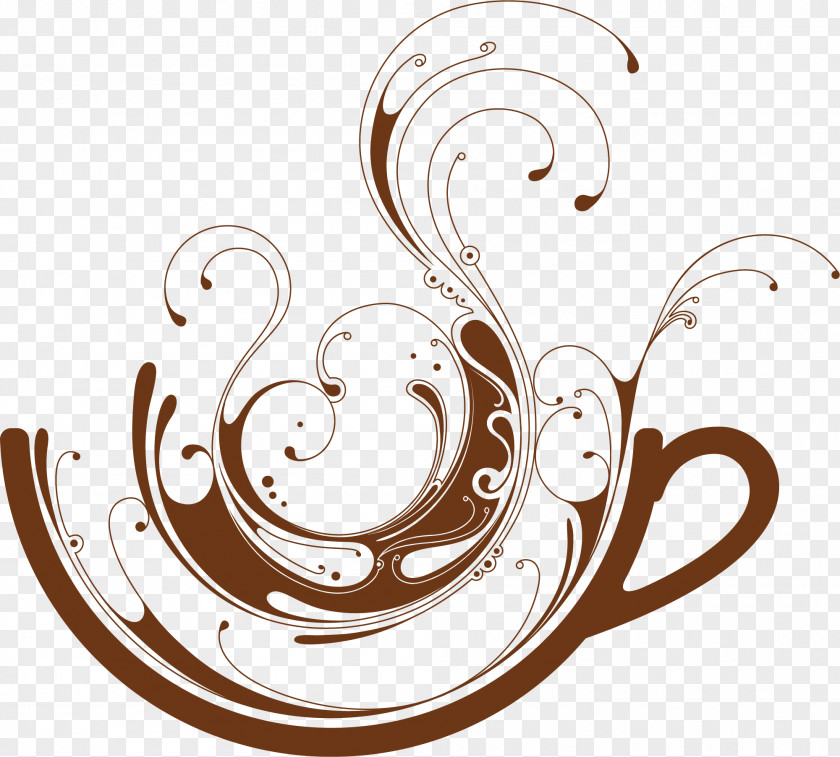Simple Brown Cup Coffee Tea Cafe SUNGURBEY PNG
