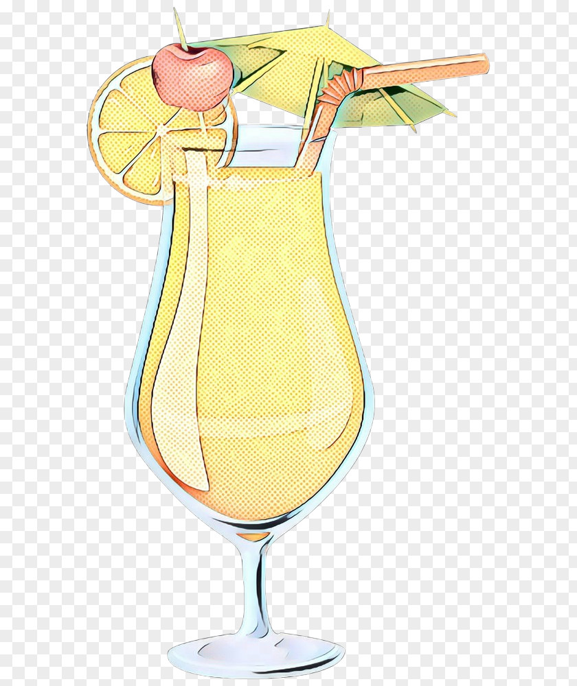 Cocktail Champagne Cartoon Drink Yellow Clip Art Garnish PNG