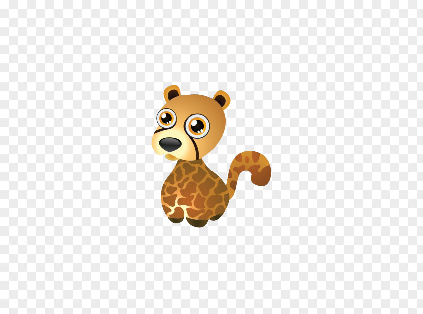 Cute Leopard Cartoon Funny Animal Euclidean Vector PNG