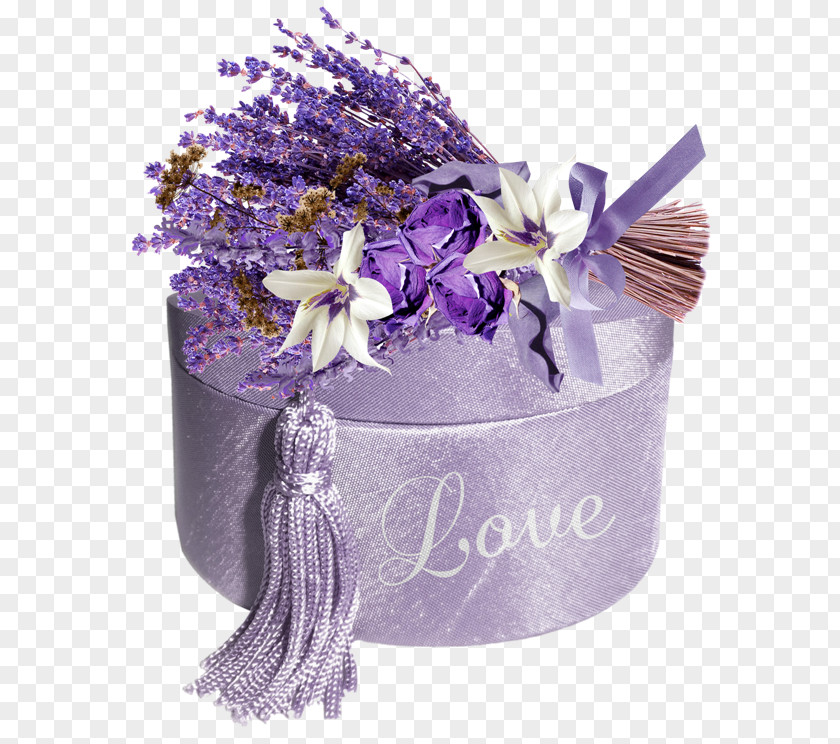 Purple Lavender Cut Flowers Floral Design PNG