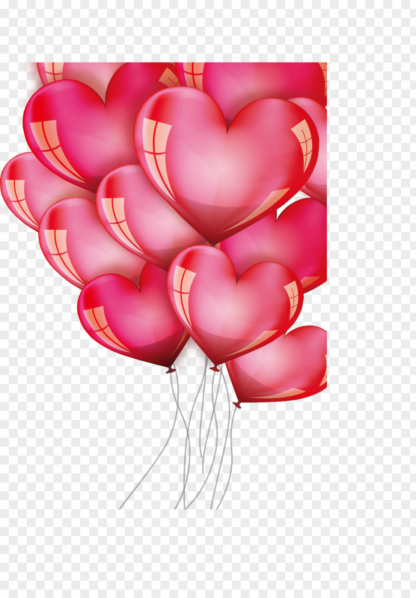 Red Heart Balloons Balloon Software PNG