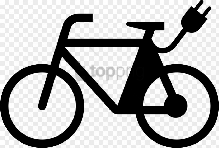 Bicyclesequipment And Supplies Blackandwhite Symbol Frame PNG