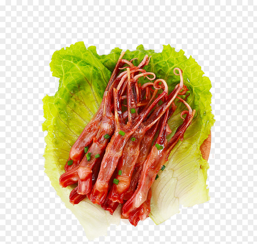 Lettuce And Duck Tongue Food Merienda PNG