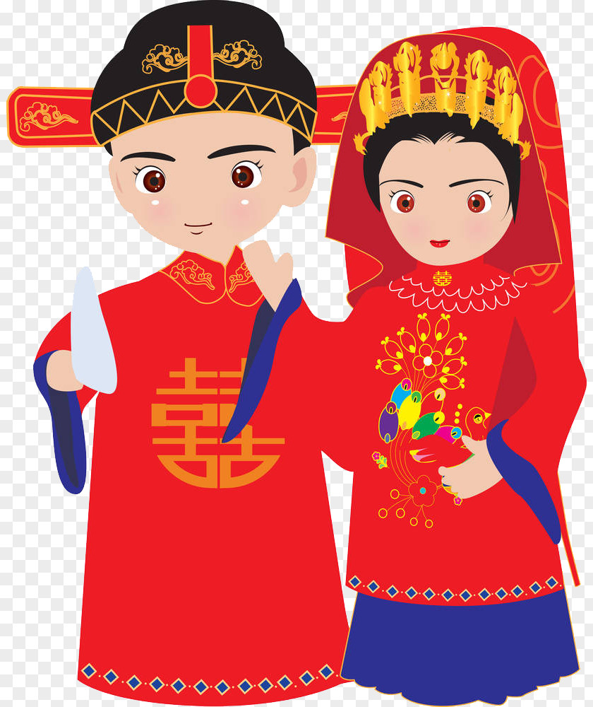 The Bride Phoenix Coronet And Robes Of Rank Chinese Marriage Clip Art PNG