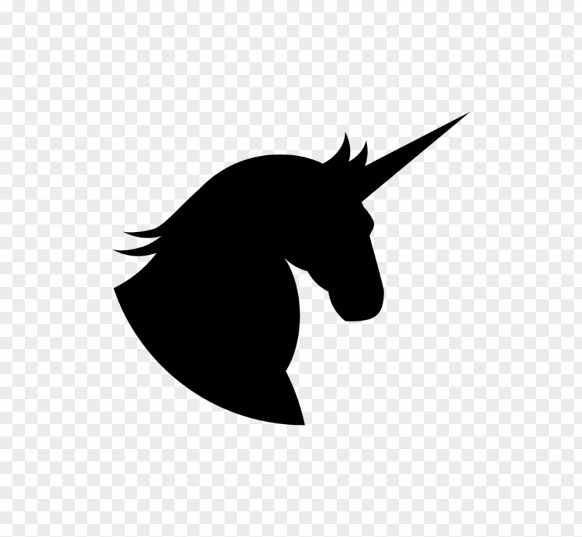 Unicorn Black Silhouette Clip Art PNG
