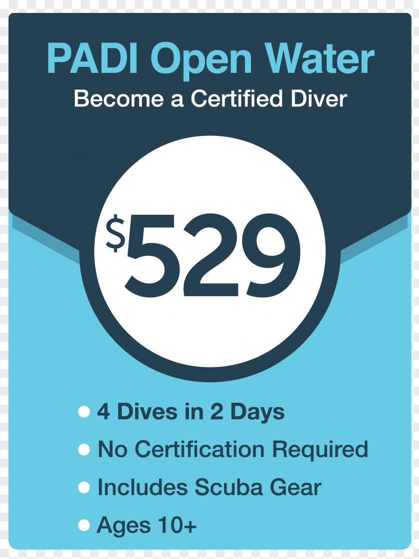 Professional Association Of Diving Instructors Open Water Diver Scuba Underwater Certification PNG