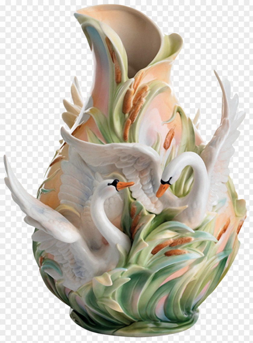 Swan Franz-porcelains Vase Teacup PNG