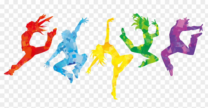 Color Jumping People Collection PNG jumping people collection clipart PNG