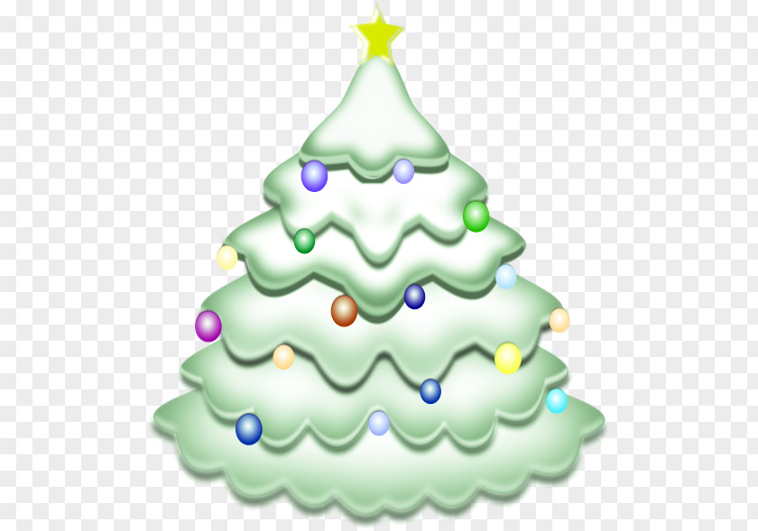 COTTON Santa Claus Christmas Tree Ornament Clip Art PNG