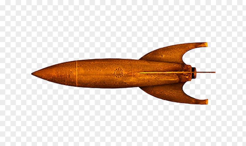 Golden Rocket Outer Space Gold PNG