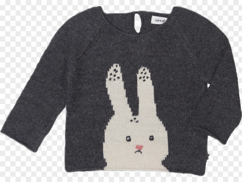 Gray Rabbit Sweater T-shirt Alpaca Sleeve Hoodie PNG