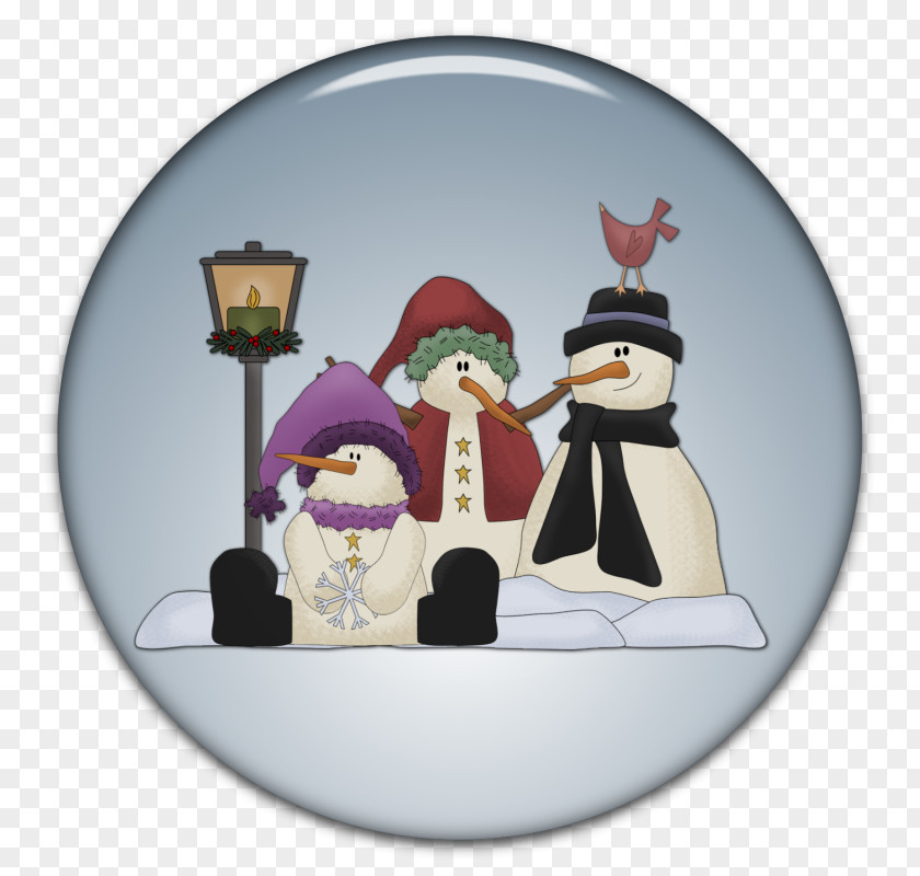 Snowman Decoration Round Winter Animation PNG