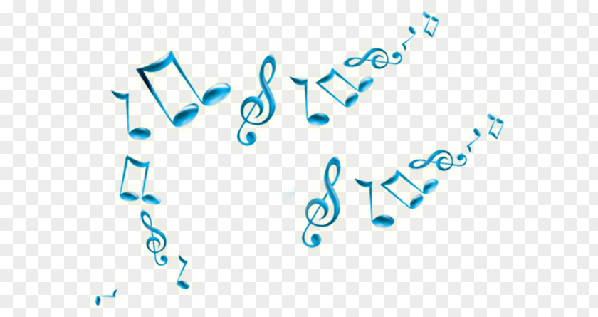 Blue Notes Creative Musical Note PNG