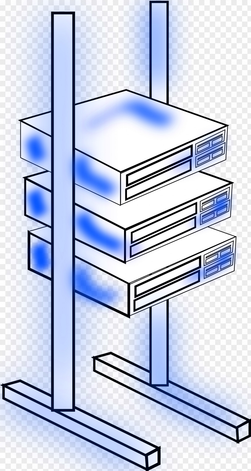 Computer 19-inch Rack Servers Blade Server Clip Art PNG