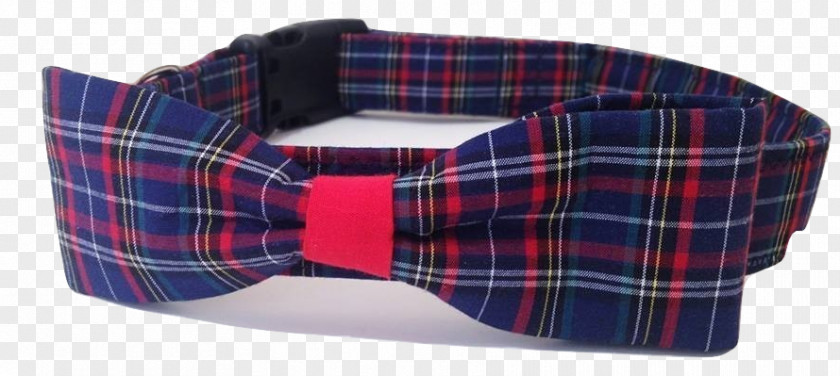 Red Collar Dog Tartan Necktie PNG