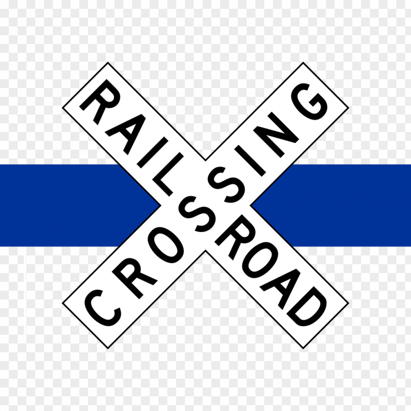 Train Rail Transport Level Crossing Crossbuck Track PNG