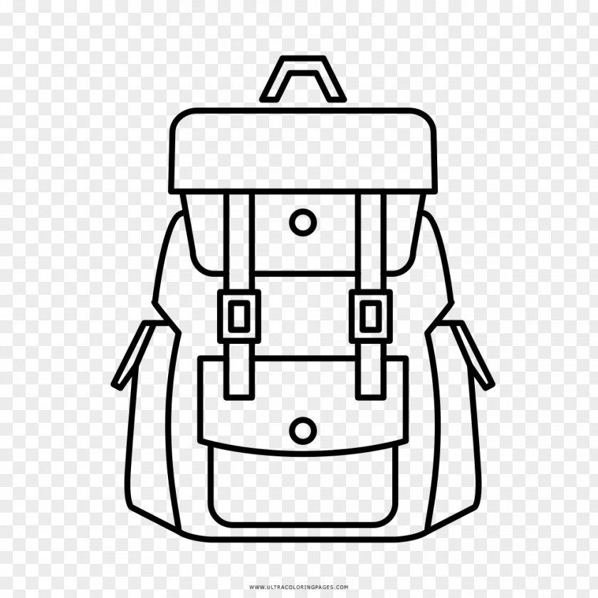 Backpack Drawing Hiking Coloring Book PNG