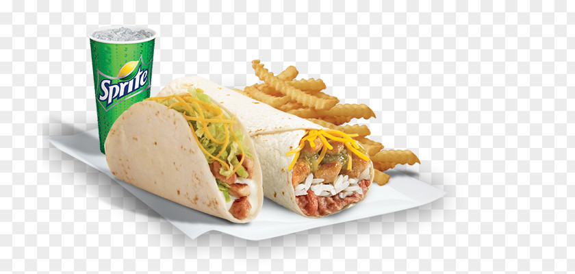 Food Combo French Fries Taco Gyro Take-out Burrito PNG