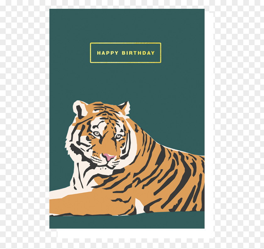 Tiger Greeting & Note Cards Gift Birthday PNG