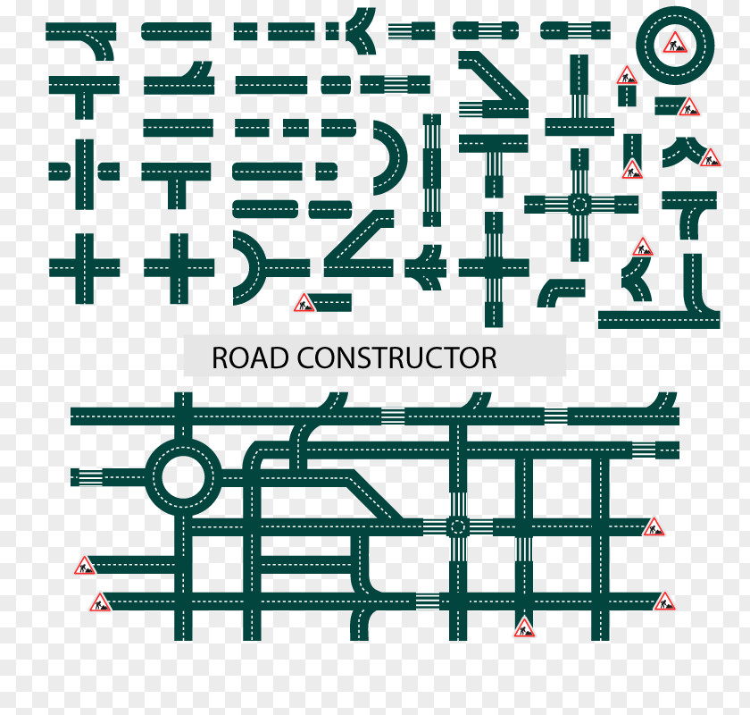 Vector Road Puzzle Download Icon PNG