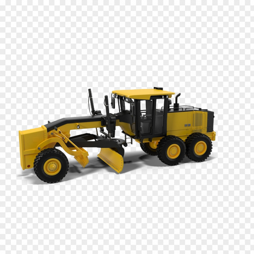 Yellow Bulldozer Tractor Architectural Engineering PNG