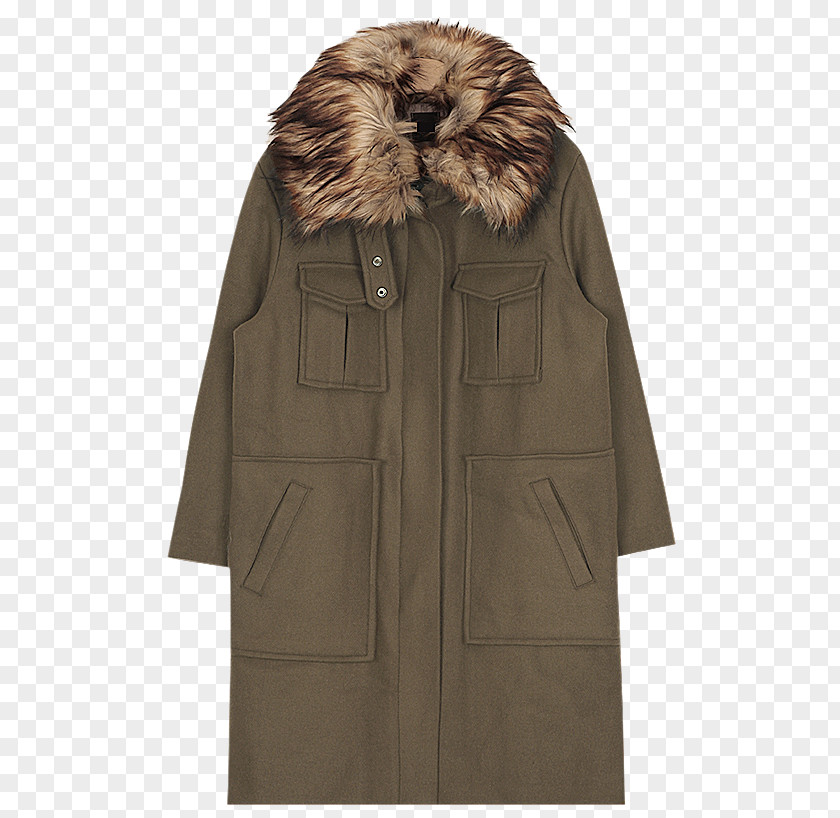 Fur Collar Coat Overcoat PNG