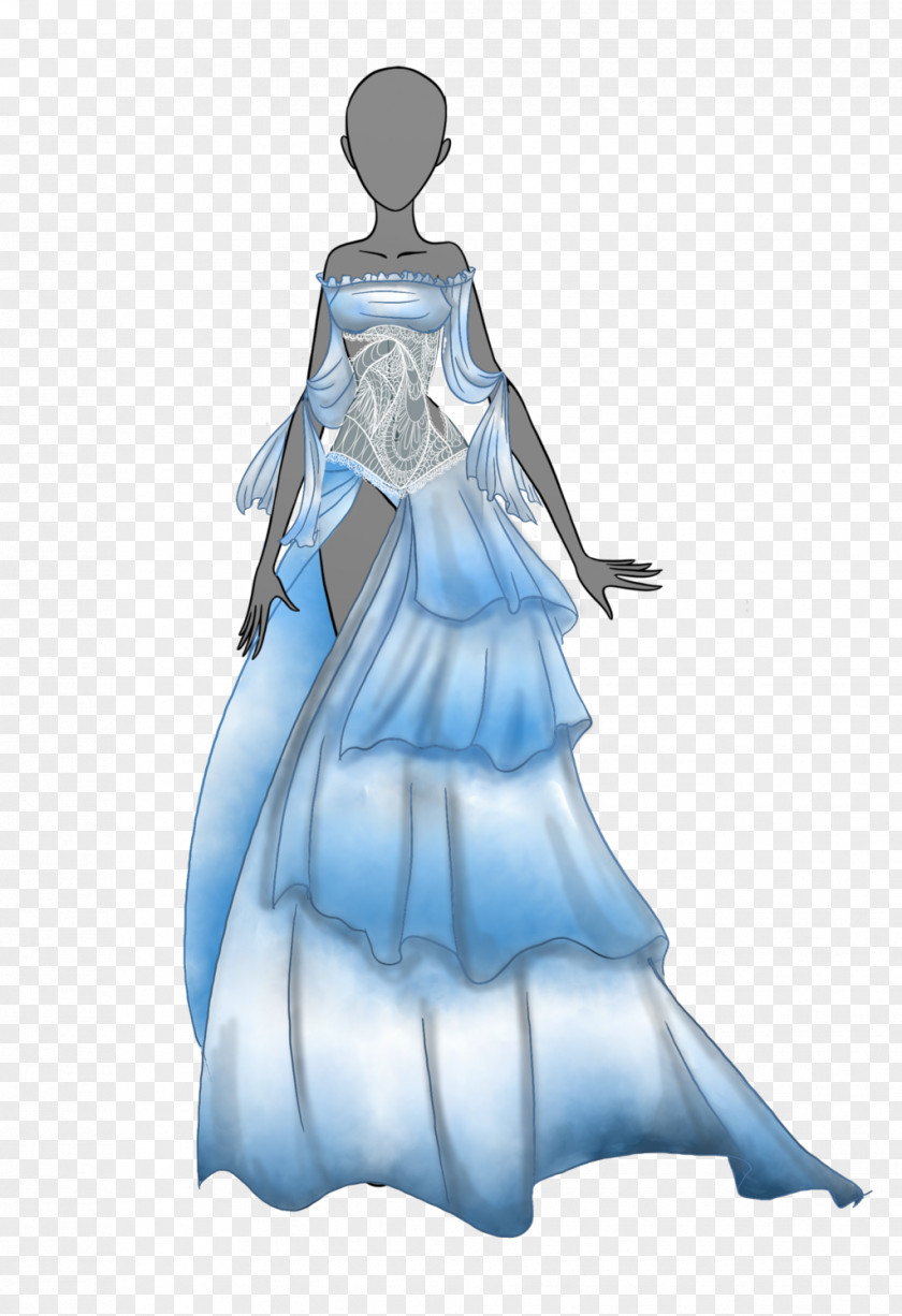 Sketch Costume 700 Dress Drawing Gown Design Art PNG