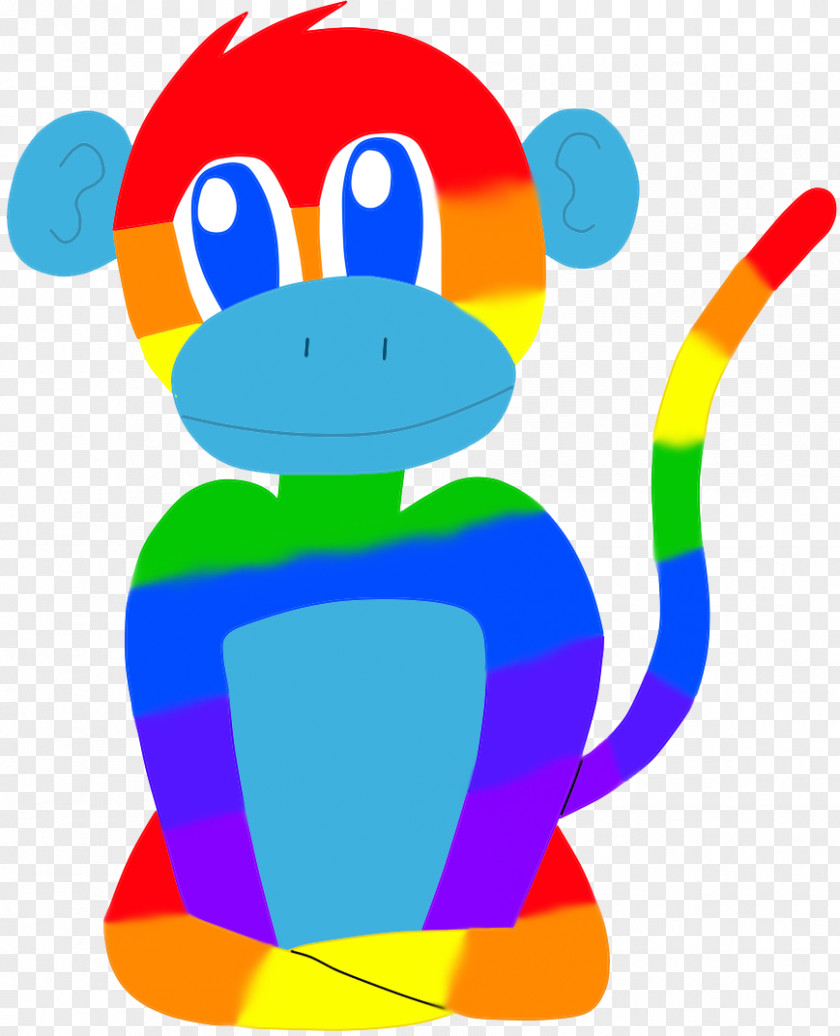 Striped Clipart Monkey Drawing Child Clip Art PNG