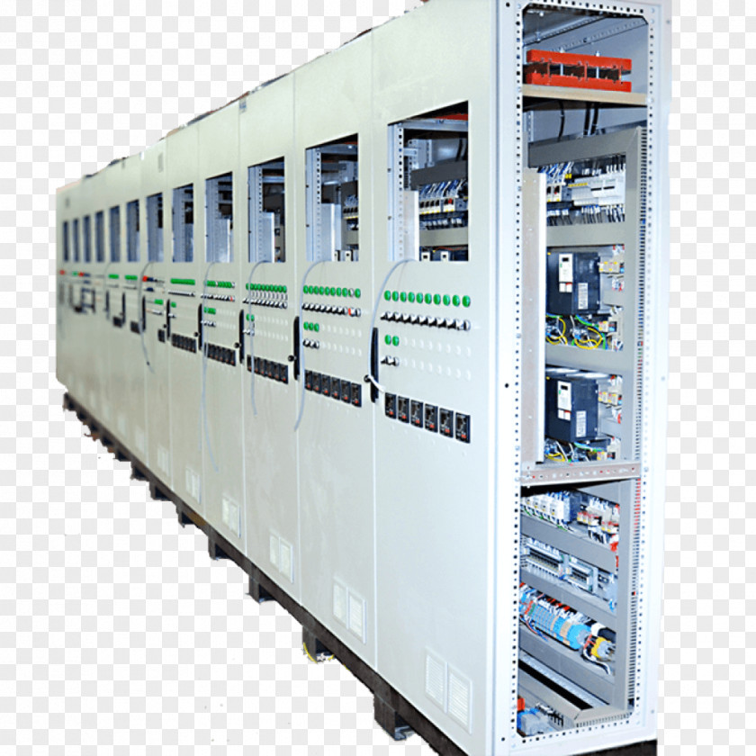 Computer Network Circuit Breaker Control Panel Engineering PNG
