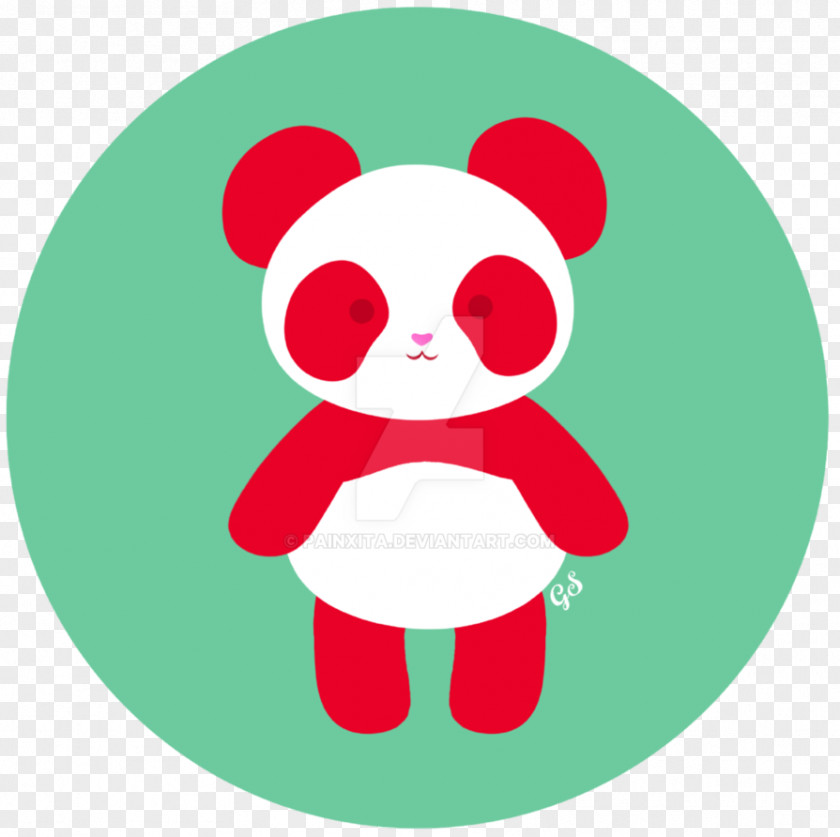 Panda Love Santa Claus Christmas Ornament Clip Art PNG