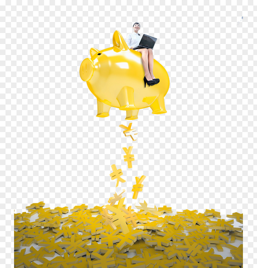 People Creative Piggy Bank On Stock Photography PNG