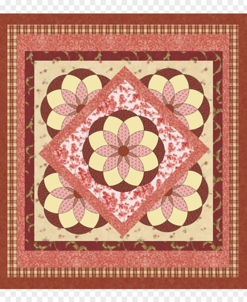 Quilt Quilting Patchwork Needlework Pattern PNG