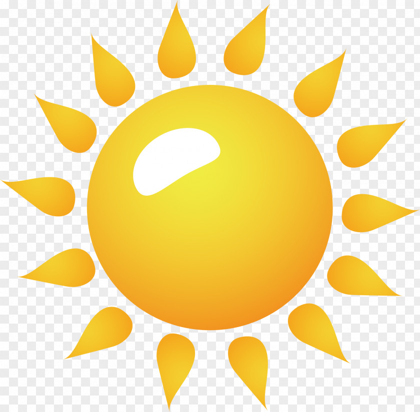 Sun Vector Element Clip Art PNG