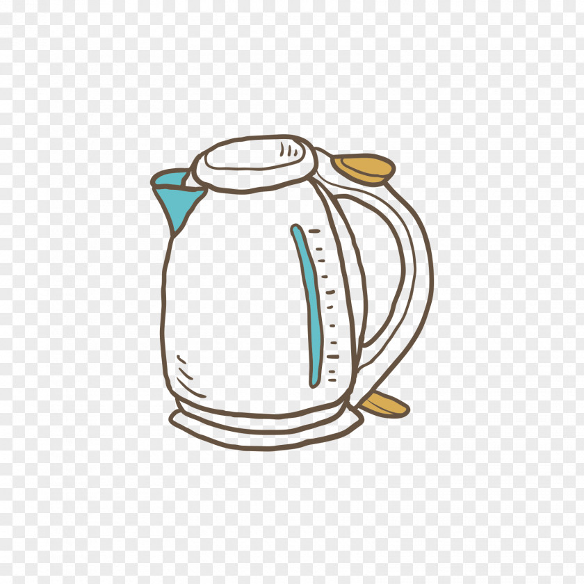 Yellow-green Electric Kettle Home Appliance Small PNG