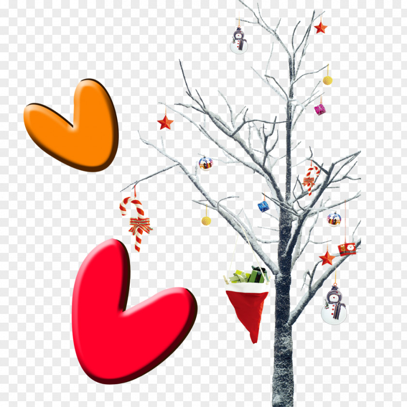 Christmas Tree Covered With Gifts And Love Santa Claus Gift Ornament PNG