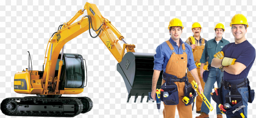 Construction Civil Excavator Heavy Machinery Architectural Engineering Business PNG