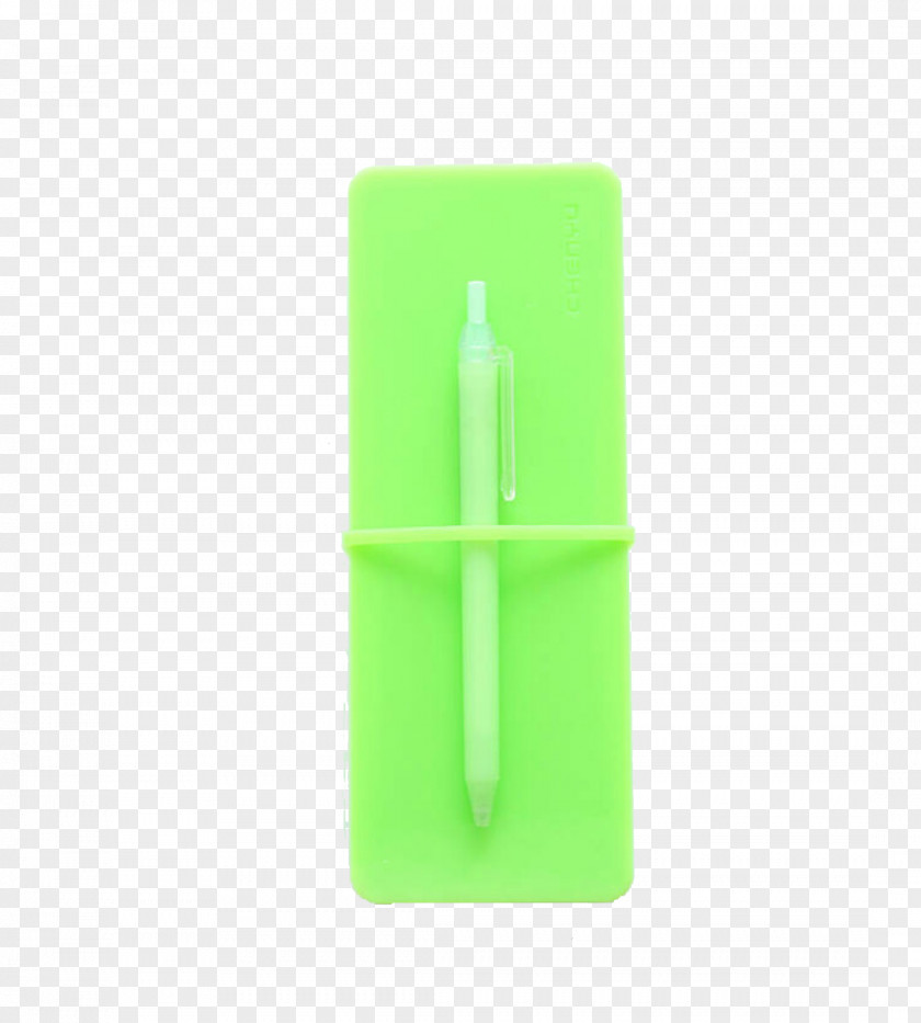 Fluorescent Green Pencil Cases Rectangle PNG