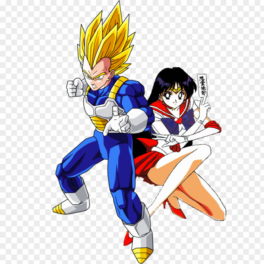 Sailor Mars Vegeta Goku Moon Trunks PNG