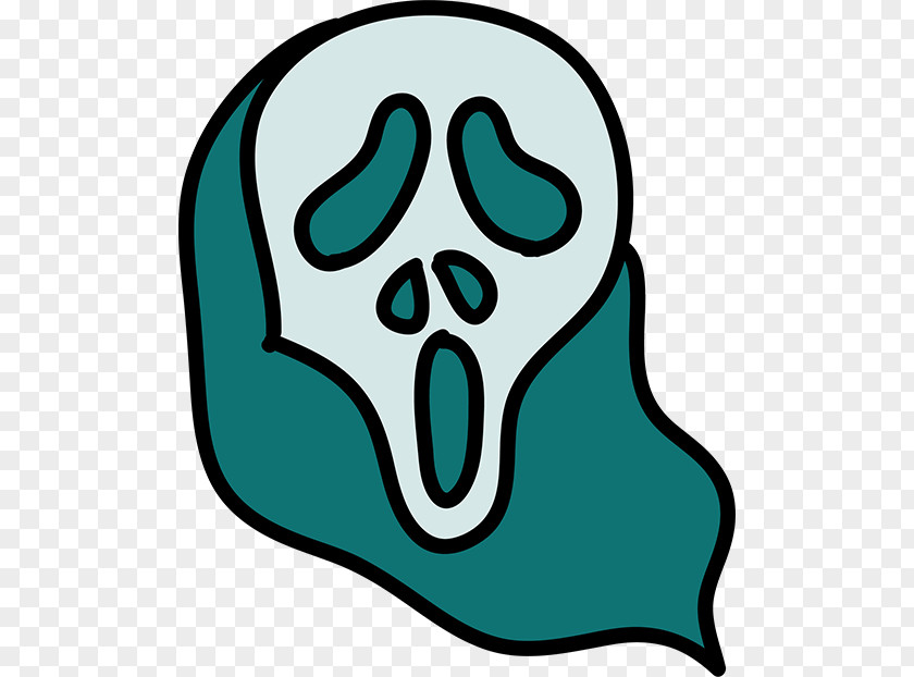 Stick Figure Ghost Mask Clip Art PNG
