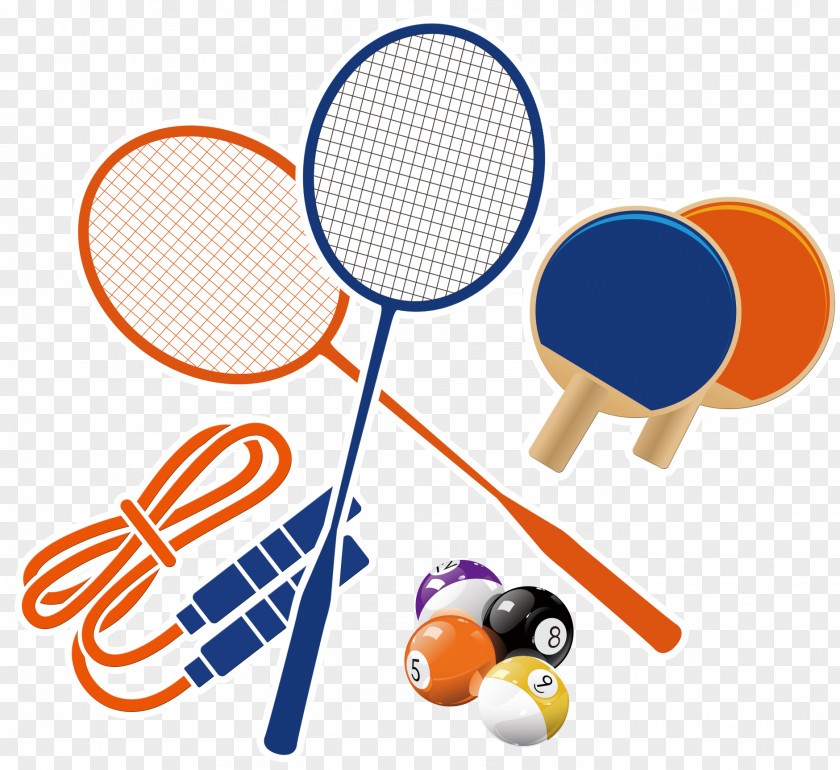 Badminton Racket And Rope Skipping Table Tennis PNG