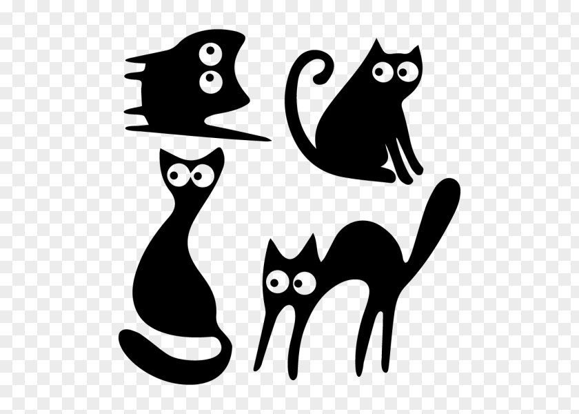 Cat Black Whiskers Silhouette PNG