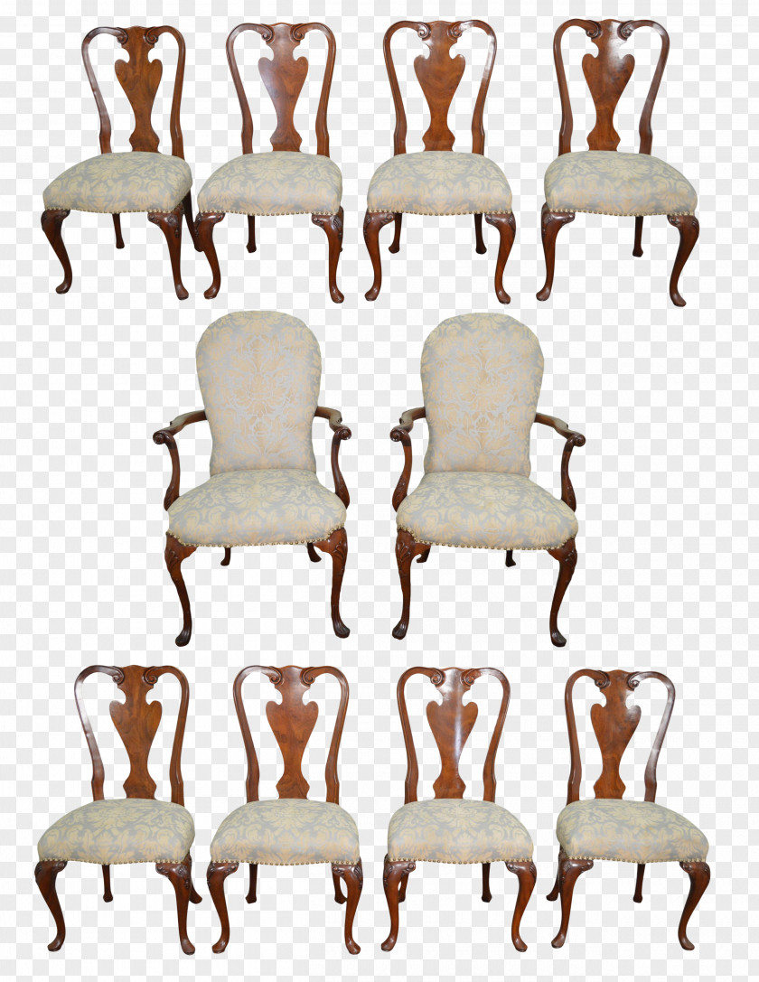 Civilized Dining Chair Table Queen Anne Style Furniture Upholstery PNG