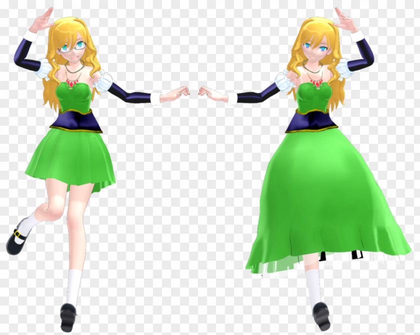 Doll Green Figurine Character PNG