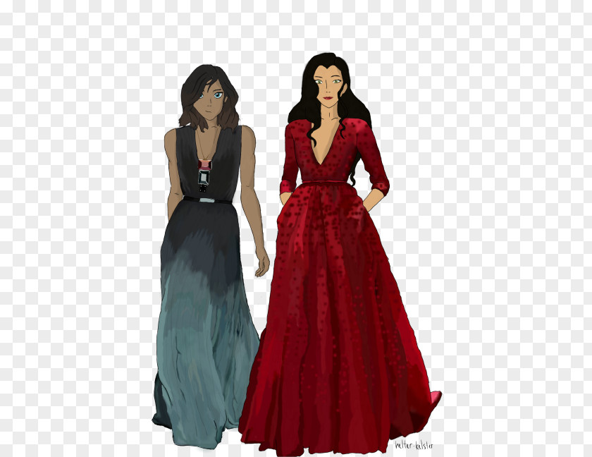 Dress Gown Cocktail Neck PNG